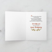 Feuerwehrmann Erntedank Segnungen Vielen Dank Karte (Innenseite)