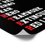 Feuerwehrmann Erste Reaktion Poster (Ecke)