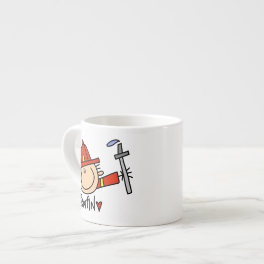 Feuerwehrmann Espressotasse (Vorderseite Links)