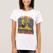 Feuerwehrmann-Felsen-Gitarre T-Shirt (Vorderseite)