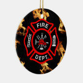 Feuerwehrmann-Feuer-Abteilung des Keramikornament (Rechts)