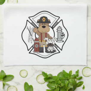 Feuerwehrmann-Feuer-Abteilungs-Bär Handtuch