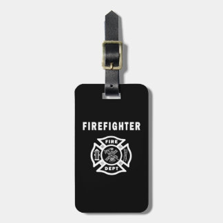 Feuerwehrmann-Feuer-Abteilungs-Logo Gepäckanhänger