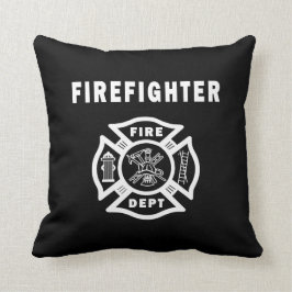 Feuerwehrmann-Feuer-Abteilungs-Logo Kissen