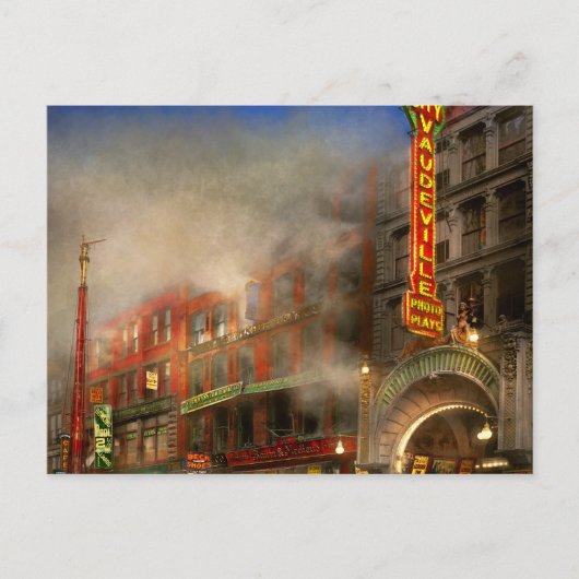 Feuerwehrmann - Feuerverkauf erst 1916 Postkarte (Vorderseite)