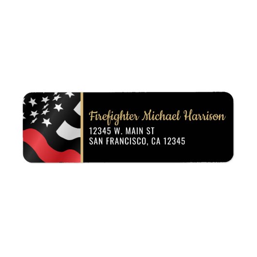 Feuerwehrmann Feuerwehr Feuerwehr Rücksendeadresse (Vorne)