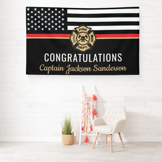 Feuerwehrmann Feuerwehr Feuerwehrmann Feuerwehrman Banner (Insitu)