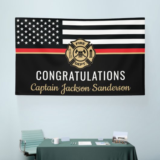 Feuerwehrmann Feuerwehr Feuerwehrmann Feuerwehrman Banner (Messe)