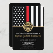 Feuerwehrmann Feuerwehr Feuerwehrmann Feuerwehrman Einladung (Vorne/Hinten)