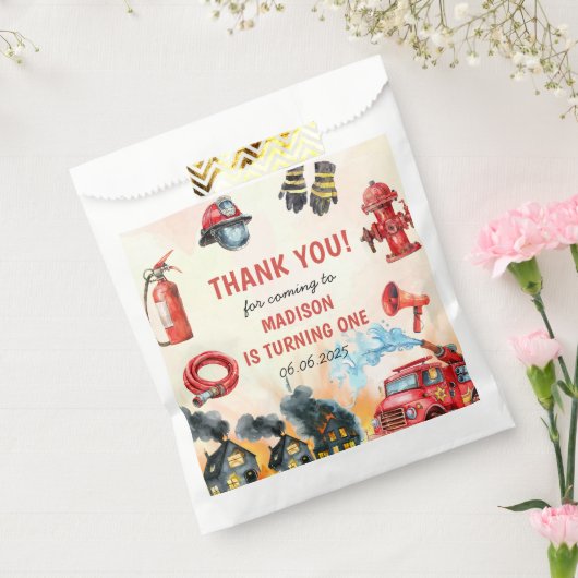 Feuerwehrmann Feuerwehrmann 1. Geburtstag Party Geschenktütchen (Versiegelt)