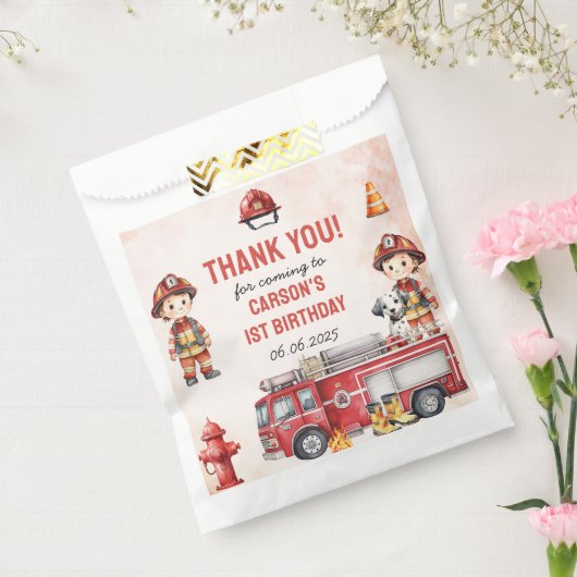 Feuerwehrmann Feuerwehrmann 1. Geburtstag Party Geschenktütchen (Versiegelt)