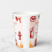 Feuerwehrmann Feuerwehrmann 1. Geburtstag Party Pappbecher (Rechts)