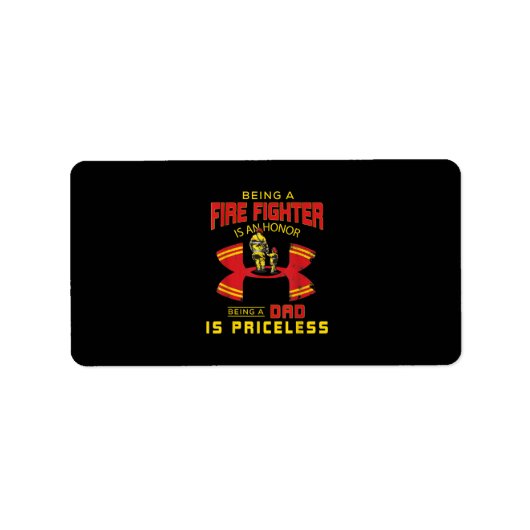 Feuerwehrmann - Feuerwehrmann Adressaufkleber (Vorne)