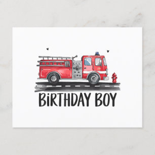 Feuerwehrmann Feuerwehrmann Der Geburtstag der Fam Begleitkarte