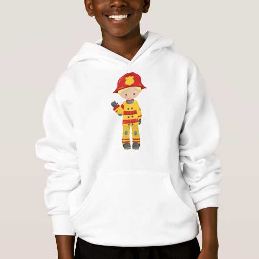 Feuerwehrmann, Feuerwehrmann, Feuerwehr, blondes H Hoodie (Vorderseite)
