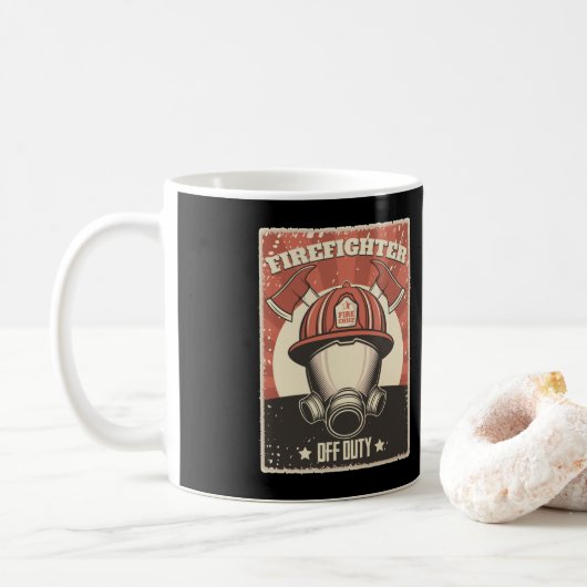 Feuerwehrmann Feuerwehrmann Kaffeetasse (Mit Donut)