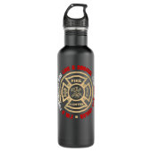 Feuerwehrmann Feuerwehrmann Mens Feuermann US Feue Edelstahlflasche (Vorderseite)