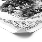 "Feuerwehrmann/Feuerwehrmann" Vintage Illustration Poster (Ecke)