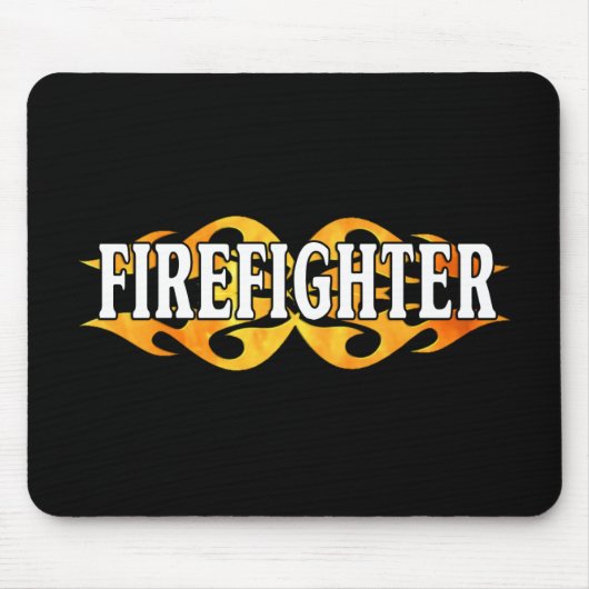 Feuerwehrmann-Flammen Mousepad (Vorne)