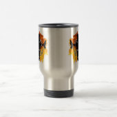 Feuerwehrmann-Flammen Reisebecher (Mittel)