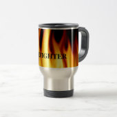 Feuerwehrmann flammt Geschenk-Tasse Reisebecher (VorderseiteRechts)
