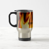 Feuerwehrmann flammt Geschenk-Tasse Reisebecher (Links)