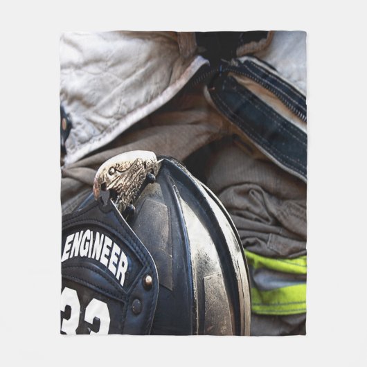 Feuerwehrmann Fleecedecke (Vorderseite)