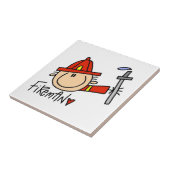 Feuerwehrmann Fliese (Seite)