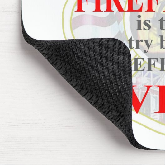 FEUERWEHRMANN-FRAU MOUSEPAD (Ecke)