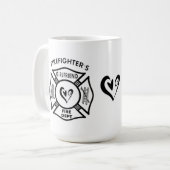 Feuerwehrmann-Freundin Kaffeetasse (Vorderseite Links)