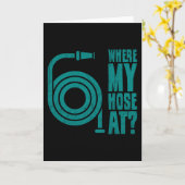 Feuerwehrmann Funny Firefighter Bekleidung Feuerwe Karte (Gelbe Blume)