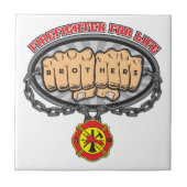 Feuerwehrmann für das Leben Fliese (Vorderseite)