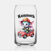 Feuerwehrmann für Kinderwagen Dosenglas (Rückseite)