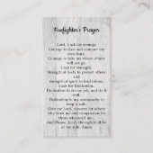 Feuerwehrmann Gebet Thin Red Line Feuerwehrmann Visitenkarte (Vorderseite)