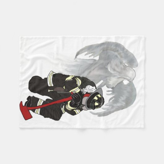 Feuerwehrmann-Gebete Fleecedecke (Vorderseite (Horizontal))