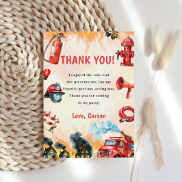 Feuerwehrmann Geburtstag Danke Karte