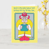 FEUERWEHRMANN Geburtstags-Karte Karte (Gelbe Blume)