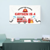 Feuerwehrmann Geburtstagspartei Banner (Messeveranstaltung)