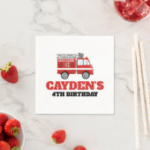 Feuerwehrmann Geburtstagspartei Napkins Serviette (Beispiel)