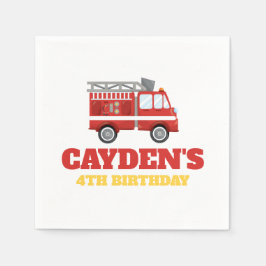 Feuerwehrmann Geburtstagspartei Napkins Serviette