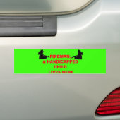 Feuerwehrmann Gerettet behindertes Kind Autoaufkleber (Auf Auto)
