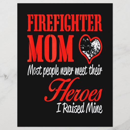 Feuerwehrmann-Geschenk | Feuerwehrmann-Mutter-Gesc Flyer (Vorne)