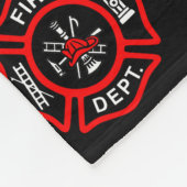 Feuerwehrmann-Geschenk-Malteserkreuz Fleecedecke (Ecke)