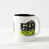 Feuerwehrmann-Geschenk-Tasse Zweifarbige Tasse (VorderseiteRechts)