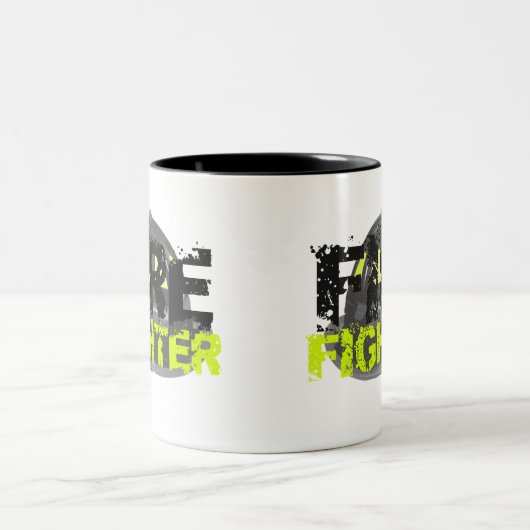 Feuerwehrmann-Geschenk-Tasse Zweifarbige Tasse (Mittel)