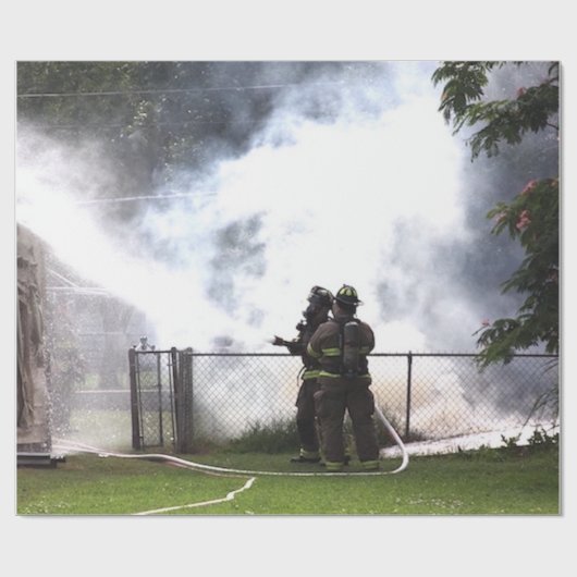 Feuerwehrmann Geschenkpapier (Flach)