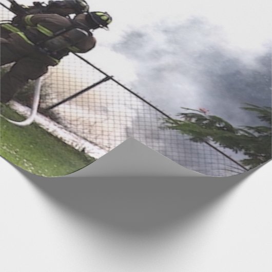 Feuerwehrmann Geschenkpapier (Ecke)