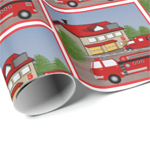 Feuerwehrmann Geschenkpapier