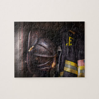 Feuerwehrmann - getragen und verwendet puzzle