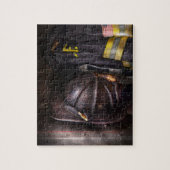 Feuerwehrmann - getragen und verwendet puzzle (Vertikal)